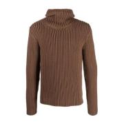 Bruine Hooded Jas voor Mannen Lanvin , Brown , Heren