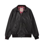 Leren Harrington-jack in donkerbruin Baracuta , Brown , Heren