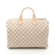 Pre-owned Leather handbags Louis Vuitton Vintage , White , Dames