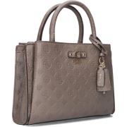 Chique Taupe Leren Schoudertas Guess , Gray , Dames