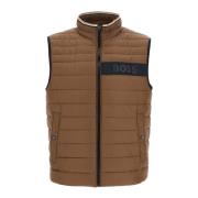 Groene Gewatteerde Gerecyclede Polyester Vest met Rits Boss , Green , ...