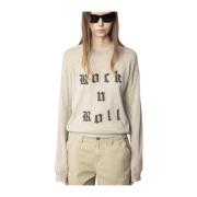 Rock'n'Roll Cashmere Sweater Zadig & Voltaire , Beige , Dames