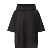 Batwing Hoodie met zijsplitten Dondup , Black , Dames