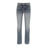 Klassieke Denim Jeans voor dagelijks gebruik Tom Ford , Blue , Heren