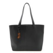 Pre-owned Leather totes Chanel Vintage , Black , Dames