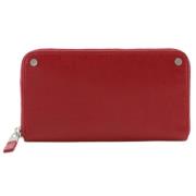 Pre-owned Leather wallets Balenciaga Vintage , Red , Dames