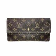 Pre-owned Canvas wallets Louis Vuitton Vintage , Brown , Dames