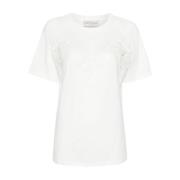 Witte Basic T-shirt Ermanno Scervino , White , Dames