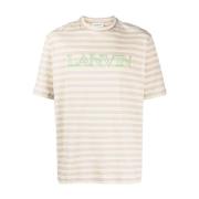 Witte Basis T-Shirt Lanvin , White , Heren