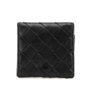 Pre-owned Leather wallets Bottega Veneta Vintage , Black , Dames