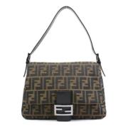 Pre-owned Canvas shoulder-bags Fendi Vintage , Brown , Dames