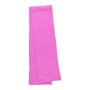 Neon Pink Ribbed Scarf Mountainll Model Lollys Laundry , Pink , Dames