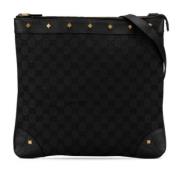 Pre-owned Canvas shoulder-bags Gucci Vintage , Black , Dames