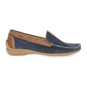 Blauwe nubuck leren mocassins Gabor , Blue , Dames