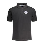 Klassiek Zwart Katoenen Poloshirt North Sails , Black , Heren