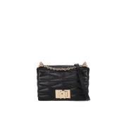 Gewatteerde Zwarte Crossbody Tas met Draaislot Furla , Black , Dames