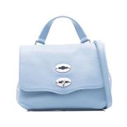 Heldere Blauwe Foldover Top Tas Zanellato , Blue , Dames