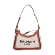 Stijlvolle Beige Crossbody Tas Balmain , Beige , Dames