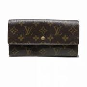 Pre-owned Canvas wallets Louis Vuitton Vintage , Brown , Dames