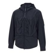 Chrome-R Hooded Overshirt Jassen C.p. Company , Blue , Heren