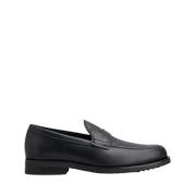 Zwarte Leren Mocassin Schoenen Tod's , Black , Heren