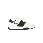 Tweekleurige logo sneakers met veters Roberto Cavalli , Black , Heren