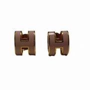 Pre-owned Metal earrings Hermès Vintage , Pink , Dames