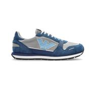 Sneakers met logo Emporio Armani , Blue , Heren