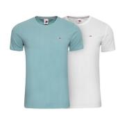 2-Pack Stretch Katoenen T-Shirt - Multicolor Tommy Jeans , Multicolor ...