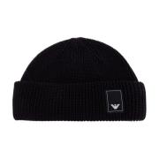 Pet met logopatch Emporio Armani , Black , Heren