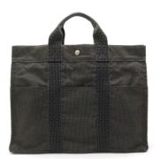 Pre-owned Canvas handbags Hermès Vintage , Black , Dames