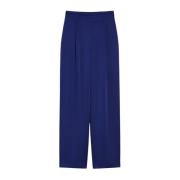 Stijlvolle Broek voor Vrouwen Max Mara Studio , Blue , Dames