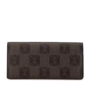 Pre-owned Leather wallets Loewe Pre-owned , Brown , Dames