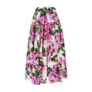 Fuchsia High-Waisted Rok Dolce & Gabbana , Multicolor , Dames