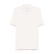 Witte T-shirts en Polos Brunello Cucinelli , White , Heren