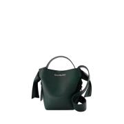 Groene leren Crossbody tas Acne Studios , Green , Heren