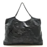 Pre-owned Leather handbags Chanel Vintage , Black , Dames