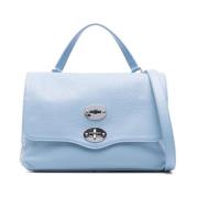 Heldere Blauwe Foldover Top Tas Zanellato , Blue , Dames