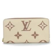 Pre-owned Fabric wallets Louis Vuitton Vintage , Beige , Dames