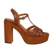 Junni Sandalen met Hoge Blokhak Chie Mihara , Brown , Dames