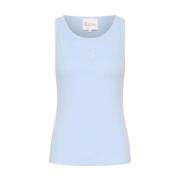 Korte Mouw Top MandyMW Stijl My Essential Wardrobe , Blue , Dames