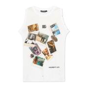 Bedrukt T-shirt Dolce & Gabbana , White , Heren