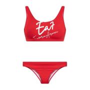 Tweedelig badpak Emporio Armani EA7 , Red , Dames