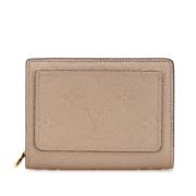 Pre-owned Leather wallets Louis Vuitton Vintage , Beige , Dames