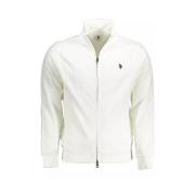 Witte Katoenen Zip-Up Sweater U.s. Polo Assn. , White , Heren