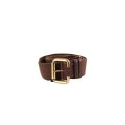 Pre-owned Leather belts Chloé Pre-owned , Brown , Dames