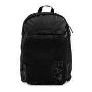 Rugzak met logo Emporio Armani EA7 , Black , Heren