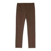 Tapered Leg Katoenmix Broek Nn07 , Brown , Heren