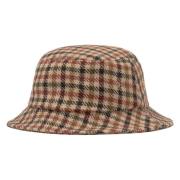 Chunky Houndstooth Wollen Hoed Universal Works , Brown , Dames