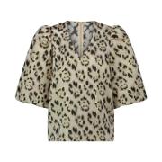 Korte mouw Delilah Blouse Panther Nukus , Multicolor , Dames